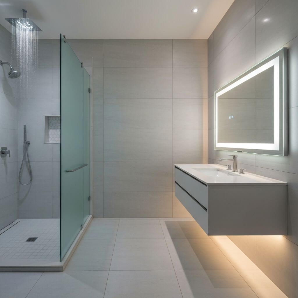 Rénovation salle de bain complète par Caralux